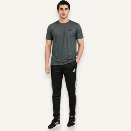 Premium Sports Tracksuit Set – Black & Olive